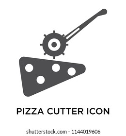 Pizza cutter icon vector isolated on white background for your web and mobile app design, Pizza cutter logo concept