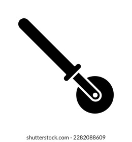 Pizza cutter icon vector on trendy design