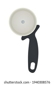 Pizza cutter isolated. vector illustration