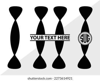 Pizza Cutter Monogram Vector Illustration Silhouette
