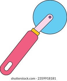 pizza cutter round disc line color