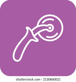 Pizza cutter Vector Icon Design Illustration