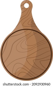 Tablero de pizza, ilustración, vector sobre fondo blanco.