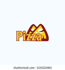 Pizza Daily Fresh Vector Emblem on blackboard. Pizza logo template. Vector emblem for cafe, restaurant or food delivery service.