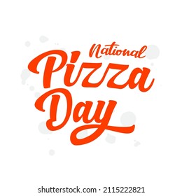 Pizza Day Logo Design Vorlage.