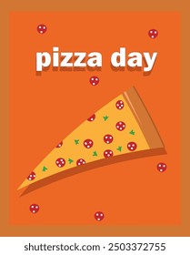 pizza day text a slice of pizza