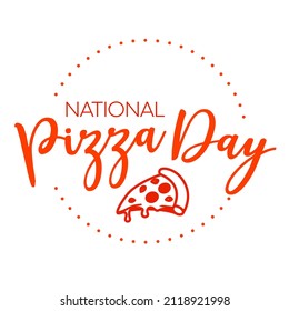 Pizza Day vector logo design.