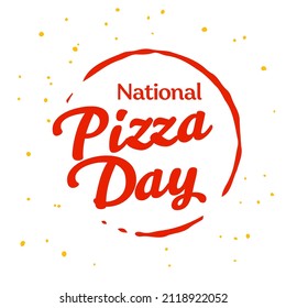 Pizza Day vector logo design.