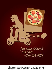 Pizza Delivery design, vector illustration