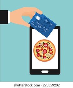 pizza delivery design, vector illustration eps10 graphic 