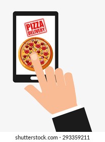 pizza delivery design, vector illustration eps10 graphic 