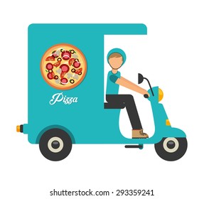 pizza delivery design, vector illustration eps10 graphic 
