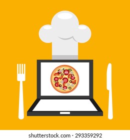 pizza delivery design, vector illustration eps10 graphic 
