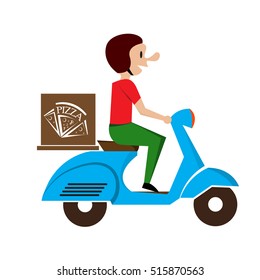 pizza delivery design, vector illustration eps10