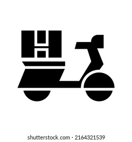 pizza delivery icon or logo isolated sign symbol vector illustration - high quality black style vector icons
