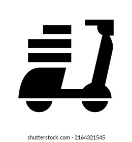 pizza delivery icon or logo isolated sign symbol vector illustration - high quality black style vector icons
