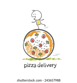 pizza delivery illustration