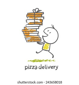 pizza delivery illustration