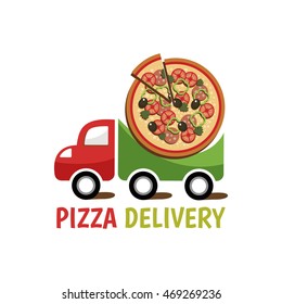 Pizza delivery logo