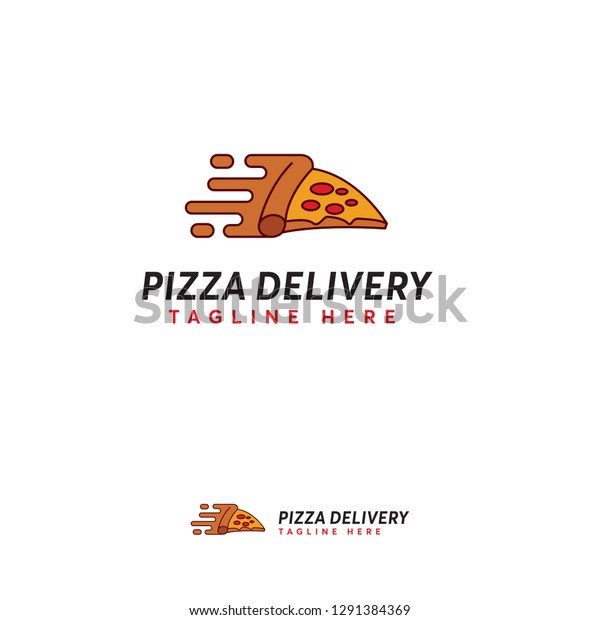 Pizza Delivery logo designs concept vector, Fast\
Pizza logo template
