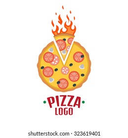 Pizza Delivery Logo Fast Delivery Logo Stock Vector (Royalty Free ...