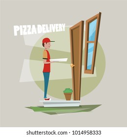 Pizza delivery man 