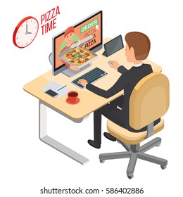 Pizza delivery service. E-buy pizza using web service.