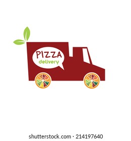Pizza delivery truck