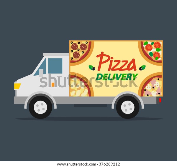 pizza delivery truck.\
fast food delivery