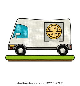 Pizza delivery van