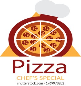 Pizza Delivery Vector Logo Icon