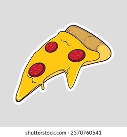 Pizza design concept in vector art