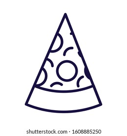Pizza design, Eat food restaurant menu dinner lunch cooking and meal theme Vector illustration