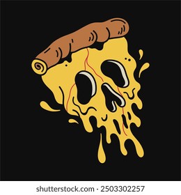 Pizza design illustration, available for personal and commercial users.