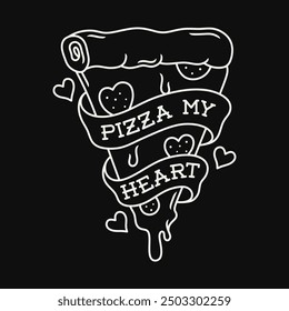 Pizza design illustration, available for personal and commercial users.