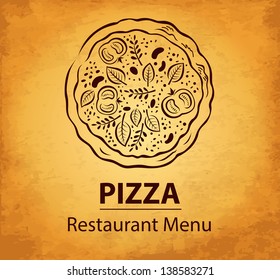 Pizza design menu