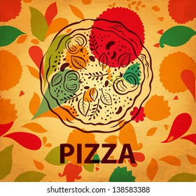 Pizza design menu