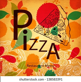 Pizza design menu