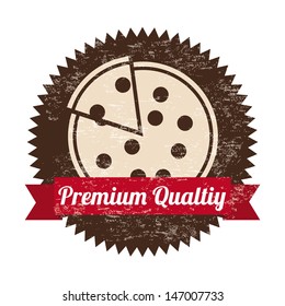 pizza design over white background vector illustration 