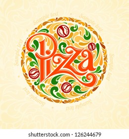 Pizza design template