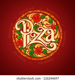 Pizza design template