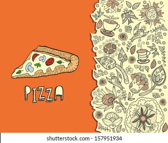 Pizza design template 