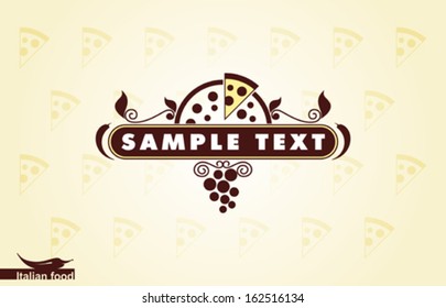 Pizza design template 