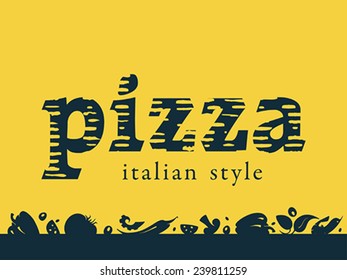 Pizza. Design template