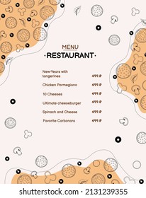 Pizza design template. hand drawn vector fast food illustration on chalk board. sketch style retro italian pizza background.