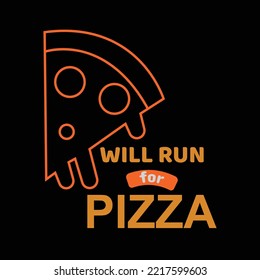 Pizza Design Templet, Vector, Illustration, quote 