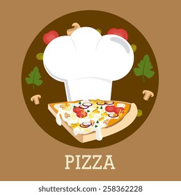 Pizza design, vector illustration.