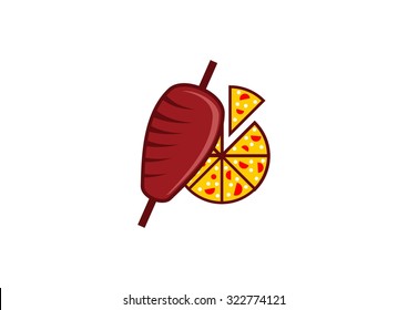 Pizza and Doner kebab
