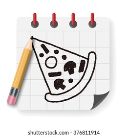 pizza doodle drawing