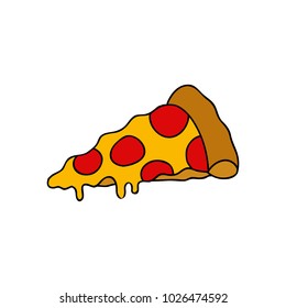 pizza doodle icon